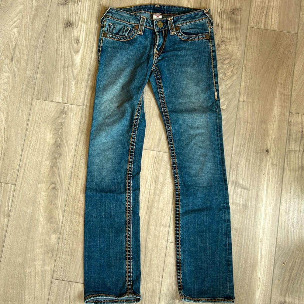 True Religion Blue Jean SKINNY size 28